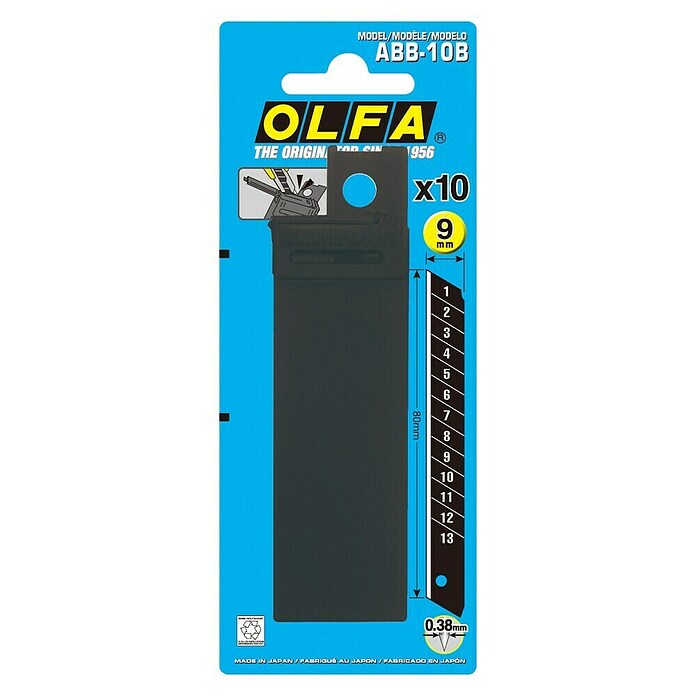 Olfa Abbrechklinge (Passend für: OLFA Cuttermesser A-1, 10 Stk.)