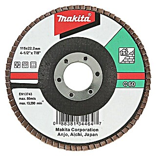 Makita Disco de corte de carburo (Diámetro disco: 115 mm, Apto para: Ladrillo, Grano: 80)