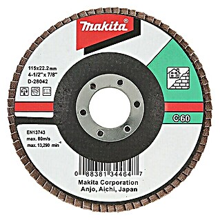 Makita Disco de corte de carburo (Diámetro disco: 115 mm, Apto para: Ladrillo, Grano: 60)