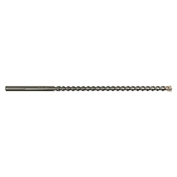 Makita Broca para hormigón y mampostería MAK4 - 1 ud., Diámetro de la broca: 22 mm, Largo: 320 mm - Imagen de una broca larga para martillo SDS-Plus, ideal para perforar agujeros en piedra, hormigón y mampostería.