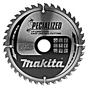 Makita Disco de sierra Specialized (Diámetro: 190 mm, Orificio: 30 mm, Número de dientes: 40 dientes)