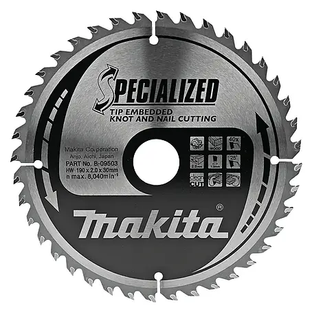 Makita  Disco de sierra Specialized