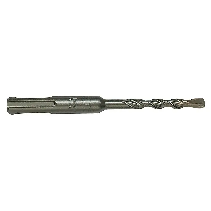 Makita Broca para hormigón y mampostería MAK2 - 1 ud., Diámetro de la broca: 10 mm, Largo: 110 mm - Imagen de una broca para mampostería SDS Plus, diseñada para taladrar eficientemente el hormigón.