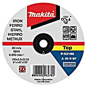 Makita Disco de corte (Diámetro disco: 230 mm, Espesor disco: 3,2 mm, Apto para: Metal)