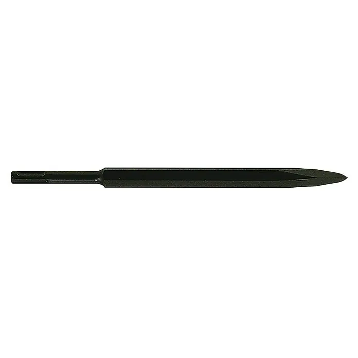 Makita Puntero D-08713 - Largo: 250 mm, 1 ud. - Broca de cincel negra, ideal para trabajos de demolición y procesamiento de piedra. Fabricada en acero resistente para durabilidad.