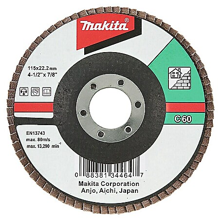Makita Disco de corte de carburo (Diámetro disco: 115 mm, Apto para: Ladrillo, Grano: 40, 1 ud.)