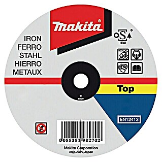 Makita Disco de corte (Diámetro disco: 125 mm, Espesor disco: 1 mm, Apto para: Metal)