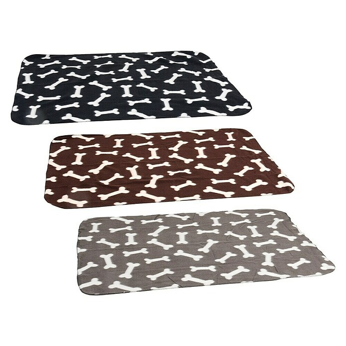 Karlie Hondendeken (70 x 100 x 2 cm, Fleece, Bruin/wit)