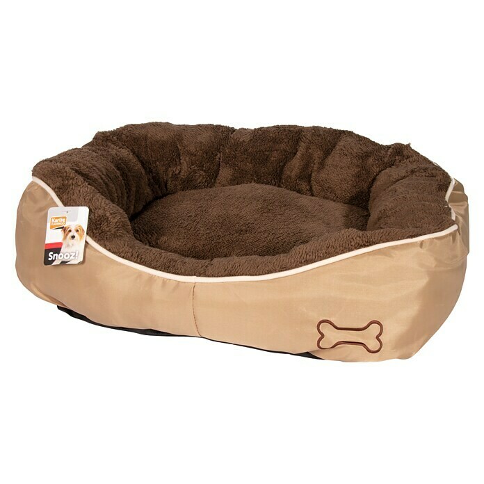 Karlie Hundebett Chipz70 x 73 x 20 cm, Fleece, Braun Front View