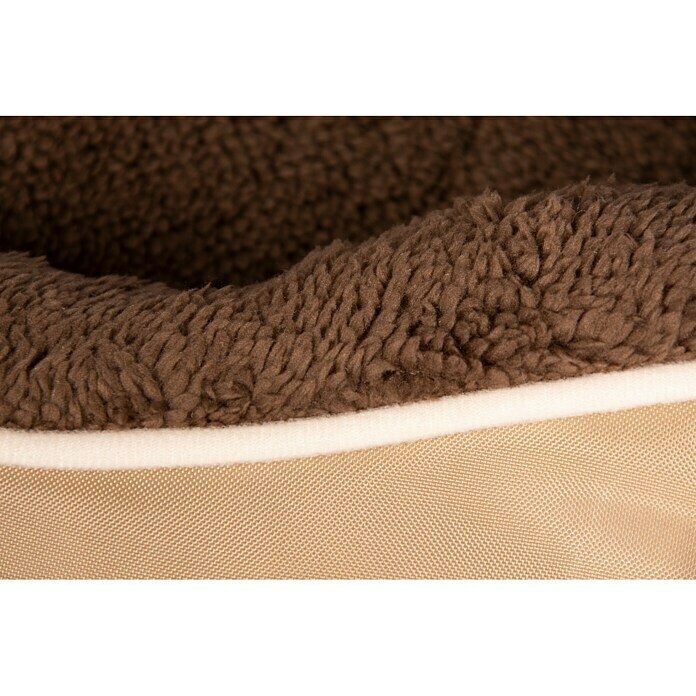 Karlie Hundebett Chipz70 x 73 x 20 cm, Fleece, Braun Detail Shot