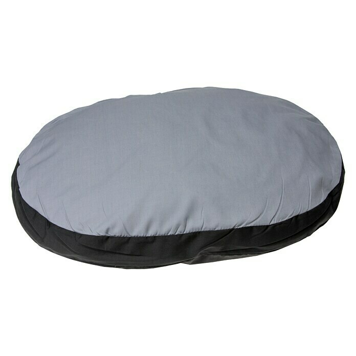 Karlie Hundekissen Doc Bed56 x 70 x 8 cm, Baumwolle/Polyester, Grau/Schwarz Front View