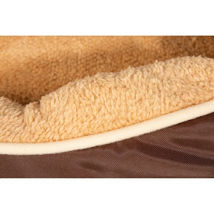 Karlie Hundebett Chipz70 x 73 x 20 cm, Fleece, Beige Detail Shot