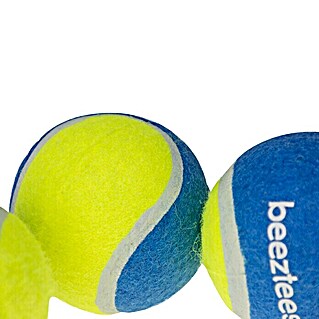 Beeztees Fetch Juguete para perros Pelota de tenis (Diámetro: 6,3 cm, Goma, Azul/Amarillo)