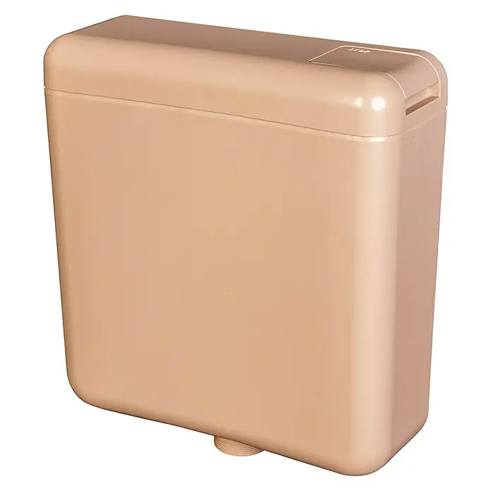 Admiral Spülkasten 310 ST - Beige, Spülmenge: 6 l - 7,5 l, 40 x 38,4 cm - Ein beigefarbener, hochauflösender Spülkasten, perfekt für eine moderne Badezimmerausstattung. Stilvoll und funktional.
