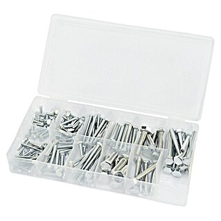 HM Müllner Sechskant-Gewindeschraube Box-GS125 (125 -tlg., Stahl, Sechskantkopf)