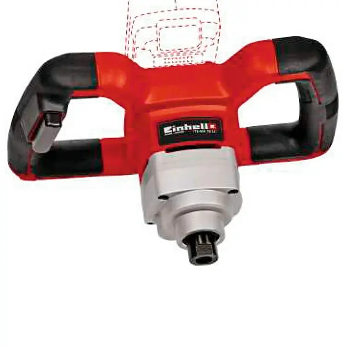 Einhell PXC 18V Mezclador de pintura de batería TE-MX 18 Li Solo - 18 V, Número de baterías: Sin batería, Número de revoluciones de marcha en vacío: 620 r.p.m. - Mezcladora de doble pala Einhell TE-MX 1600-2 CE para mezclar pintura, mortero y adhesivos, con motor potente y agarres ergonómicos.