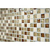 Mosaikfliese Quadrat Crystal Mix XCM M820 (32,2 x 30,5 cm, Beige, Glänzend)