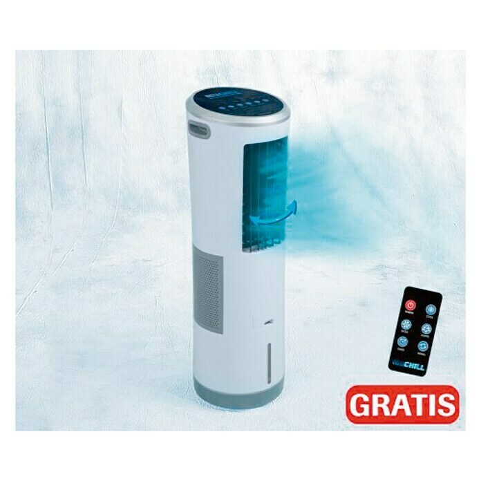 Climatizador evaporativo (Blanco, Altura: 90,8 cm, 85 W, Con mando a distancia)