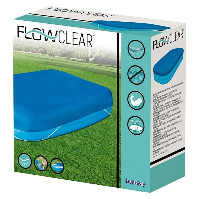 Bestway Flowclear Afdekzeil voor zwembaden (l x b: 340 x 230 cm)