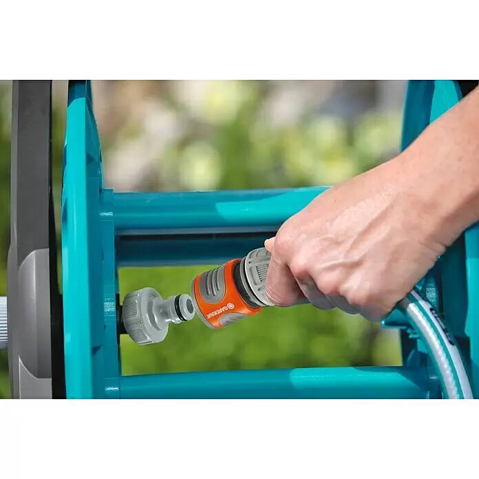 Gardena Classic Wandschlauchtrommel 50 Set - Schlauchlänge: 20 m - Detailaufnahme