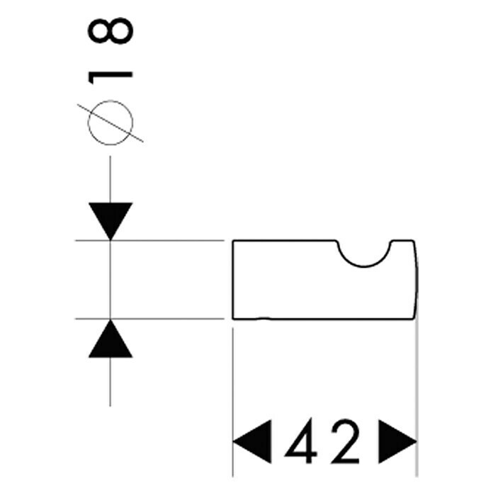 Hansgrohe Logis Handtuchhaken (Chrom, Glänzend)