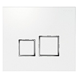 Siamp Betätigungsplatte Square (Weiß, 2-Mengen-Spülung)