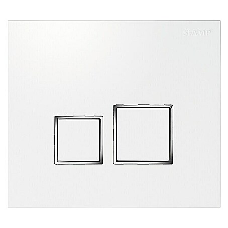 Siamp Betätigungsplatte Square (2-Mengen-Spülung, Weiß)