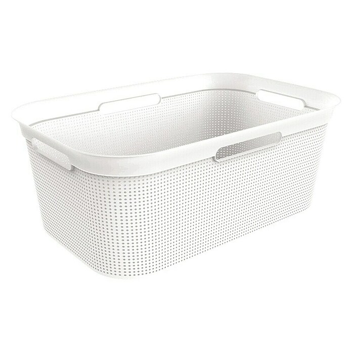 Rotho Wäschekorb Brisen (L x B x H: 596 x 396 x 232 mm, Weiß, 41 l, Kunststoff) | BAUHAUS