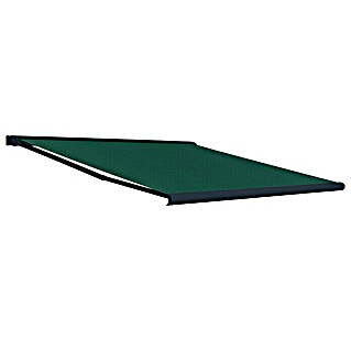 Sunfun Vollkassettenmarkise (Grün, Farbe Gestell: Anthrazit, Breite: 4 m, Ausfall: 3,5 m)
