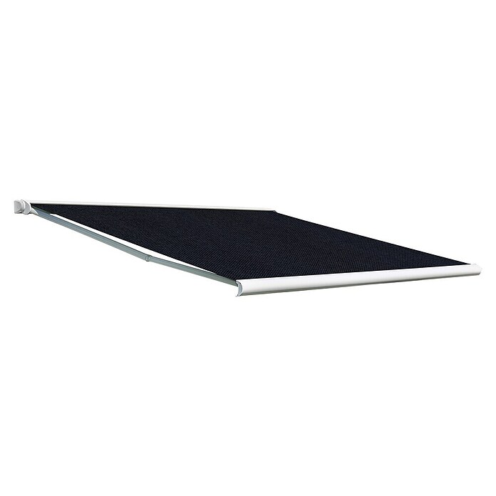 Sunfun Vollkassettenmarkise Elba (Schwarz, Farbe Gestell: Verkehrsweiß, Breite: 3 m, Ausfall: 2,5 m) | BAUHAUS