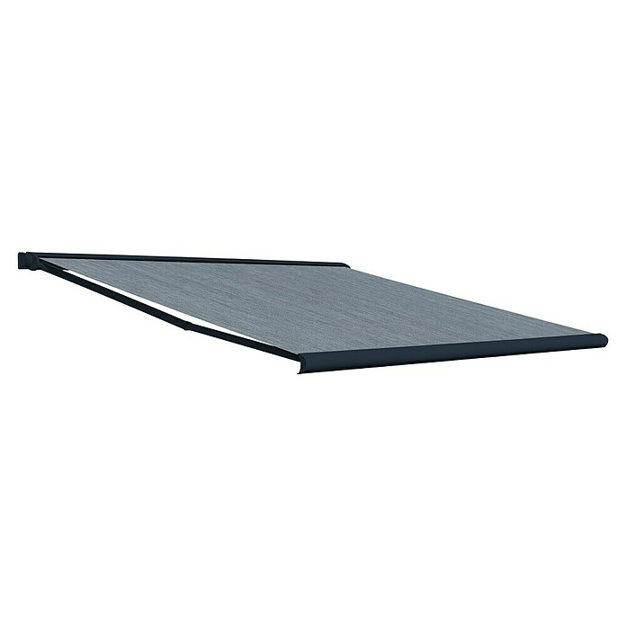 Deyo Limassol Vollkassettenmarkise (Sandbeige, Farbe Rahmen: Anthrazit, Breite: 3,5 m, Ausfall: 3 m)