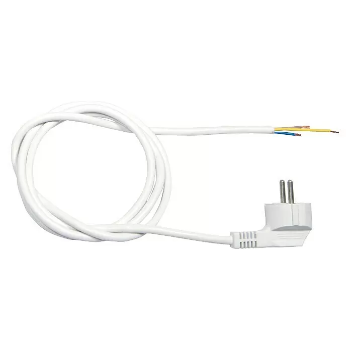 Voltomat Anschlusskabel - 3 m, H05VV-F, Aderquerschnitt: 1 mm², Weiß