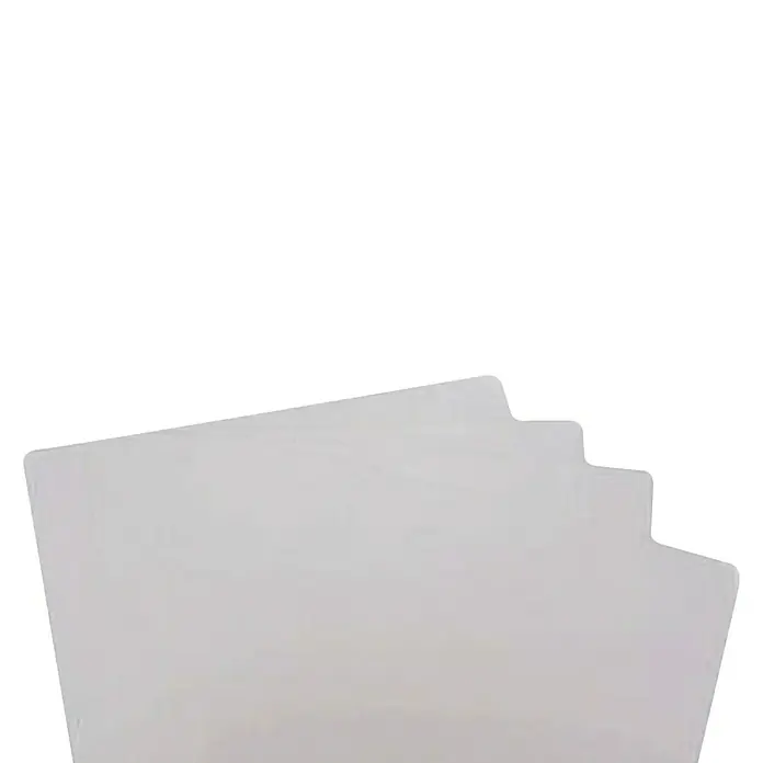 Lienbacher Luftbefeuchter - Passend für: Lienbacher Kunststoff-Luftbefeuchter 21.00.410.0, 5 Stk. - Ein Stapel transparenter Kunststoffplatten, ideal für Bastelarbeiten oder Präsentationen, mit abgerundeten Ecken.