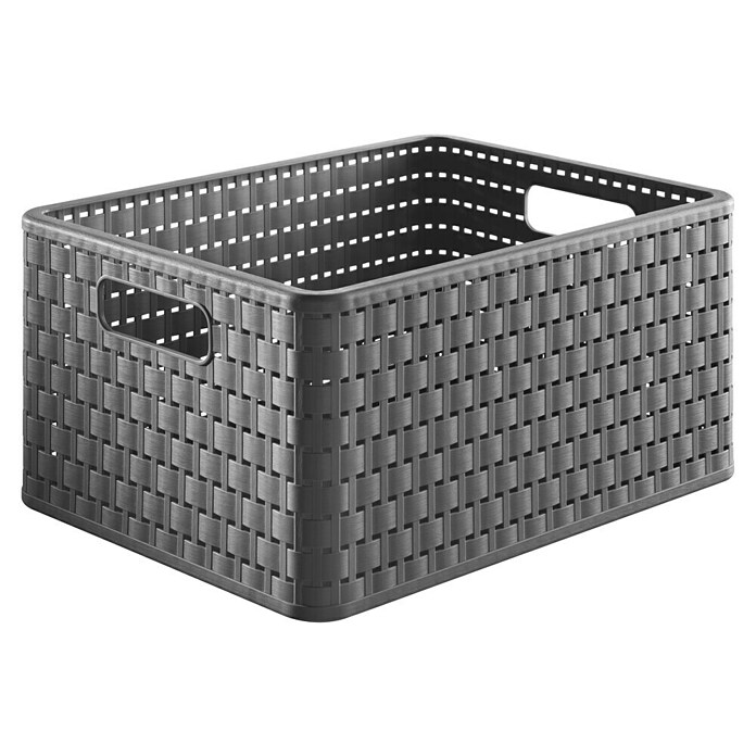 Rotho Korb Country A4 (Schwarz, 18 l)