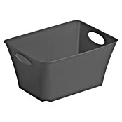 Rotho Aufbewahrungsbox Living (L x B x H: 18 x 13,4 x 9 cm, Kunststoff, Schwarz)