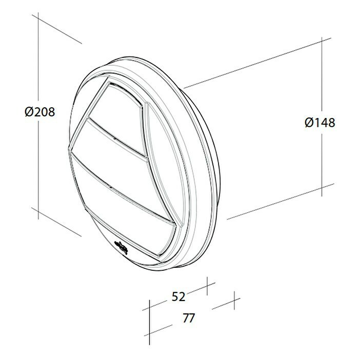 OptimAIRo Jalousieklappe (Durchmesser Anschlussstutzen: 150 mm, Anthrazit/Bronze)