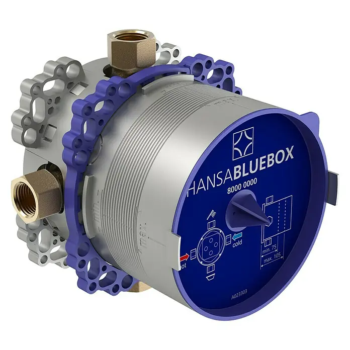 Hansa Unterputzsystem Bluebox 8000 - Einbautiefe: 75 mm - 105 mm - Hansa Bluebox Unterputzkörper für Armaturen. Das robuste Gehäuse ermöglicht eine einfache Installation und Wartung.