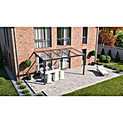 Thyssenkrupp Terrassenüberdachung Trend (Kunststoff, Anthrazitgrau, Transparent)