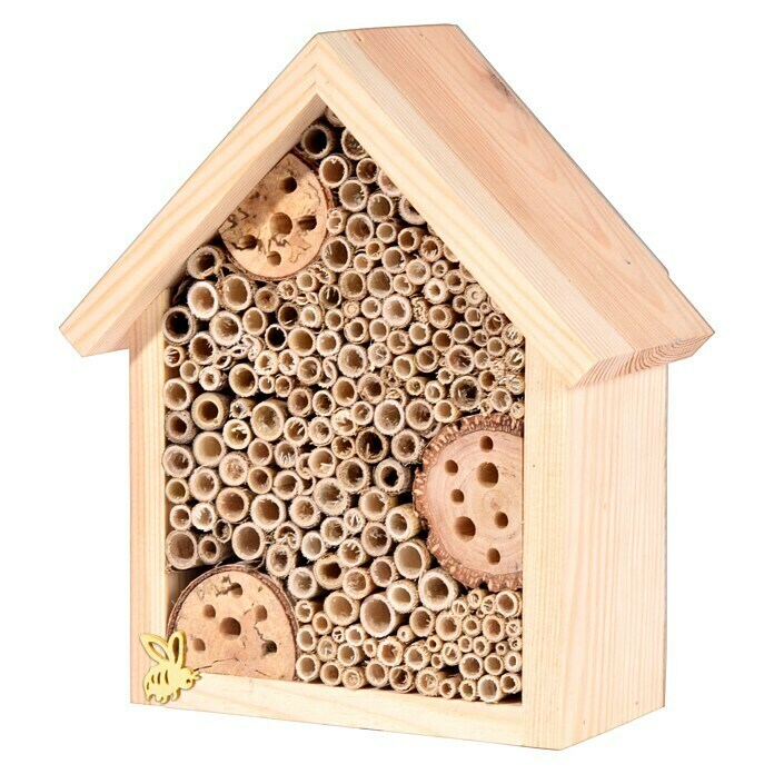 Dobar Insektenhotel19 x 9,5 x 22 cm, Holz, Natur Unknown