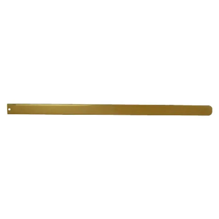 Maderas Daganzo Cantonera pieza en Blister - Bronce, 650 x 30 mm - Listón dorado de protección de puertas con extremo redondeado y orificio de montaje para uso interior.