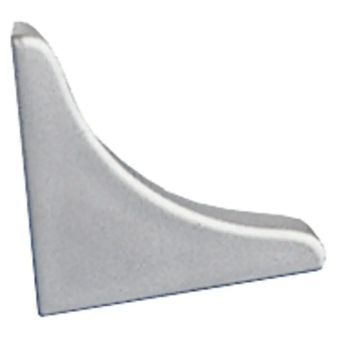 Maderas Daganzo Capuchón protector Aluminio - Aluminio, Aluminio, 2 ud. - Escuadra de esquina metálica, ideal para uniones de muebles robustas y construcciones estables.