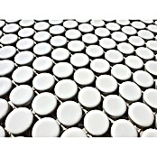 Mozaik pločica Knopf Uni 110N  (30,5 x 32 cm, Bijele boje, Mat) | BAUHAUS