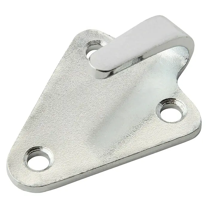 Conacord Gancho multiusos - An x L: 40 x 50 mm, Acero - Gancho metálico para montaje. El gancho es de metal brillante y tiene tres agujeros para tornillos. Un accesorio práctico para muchas aplicaciones.