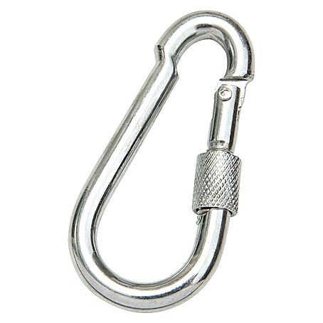 Conacord Karabinerhaken (B x L: 29 x 60 mm, Belastbarkeit: 120 kg, Stahl, Verzinkt, Durchmesser: 6 mm)