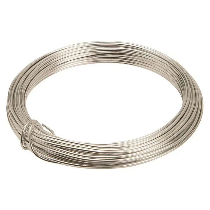 Conacord Draht - Ø x L: 1,6 mm x 1.200 cm, Aluminium, Silber - Eine Rolle Silberdraht, ideal für Schmuckherstellung, Bastelarbeiten und andere kreative Projekte. Der Draht ist flexibel und leicht zu verarbeiten.