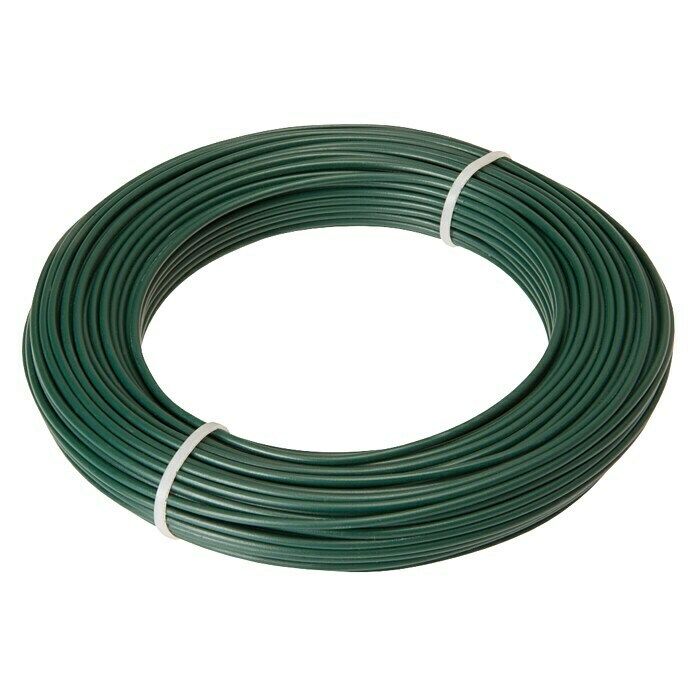 Željezna žica (Promjer: 2 mm, Duljina: 25 m, Zelena)