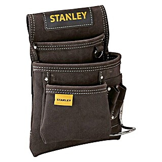 Stanley Cinturón portaherramientas STST1-80114 (3 bolsillos grandes, Piel de búfalo)