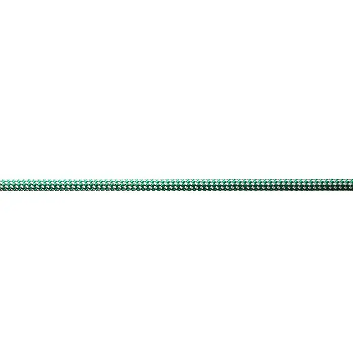Robline Leine Meterware Dinghy Control - 6 mm, Weiß/Grün, Polyester - Detailaufnahme eines grünen und weißen Seils. Das Seil ist robust und ideal für Outdoor-Aktivitäten wie Klettern oder Segeln.