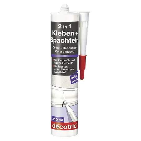 Decotric  Universalspachtel 2 in 1 Kleben und Spachteln