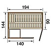 Finnwood Elementsauna Ronja Trend 2 by WEKA (Elektroofen, Steuerung Ofen: Extern, L x B x H: 144 x 194 x 199 cm) | BAUHAUS